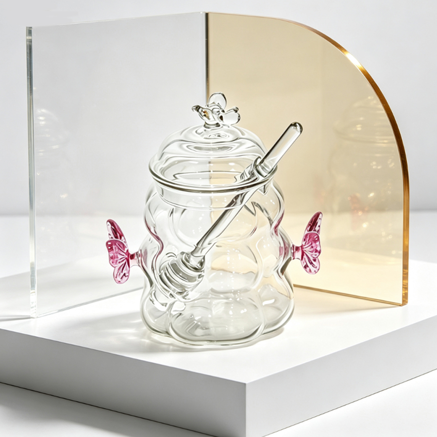 High Borosilicate Glass Honey  - Food Storage Glass Set review and price
