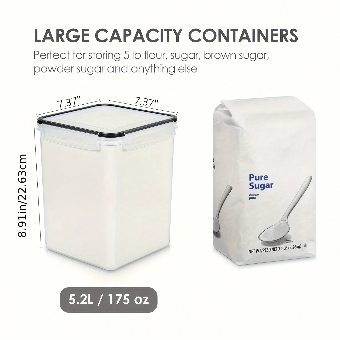4PCS Large Food Storage Contai - Food Storage Glass Set review and price