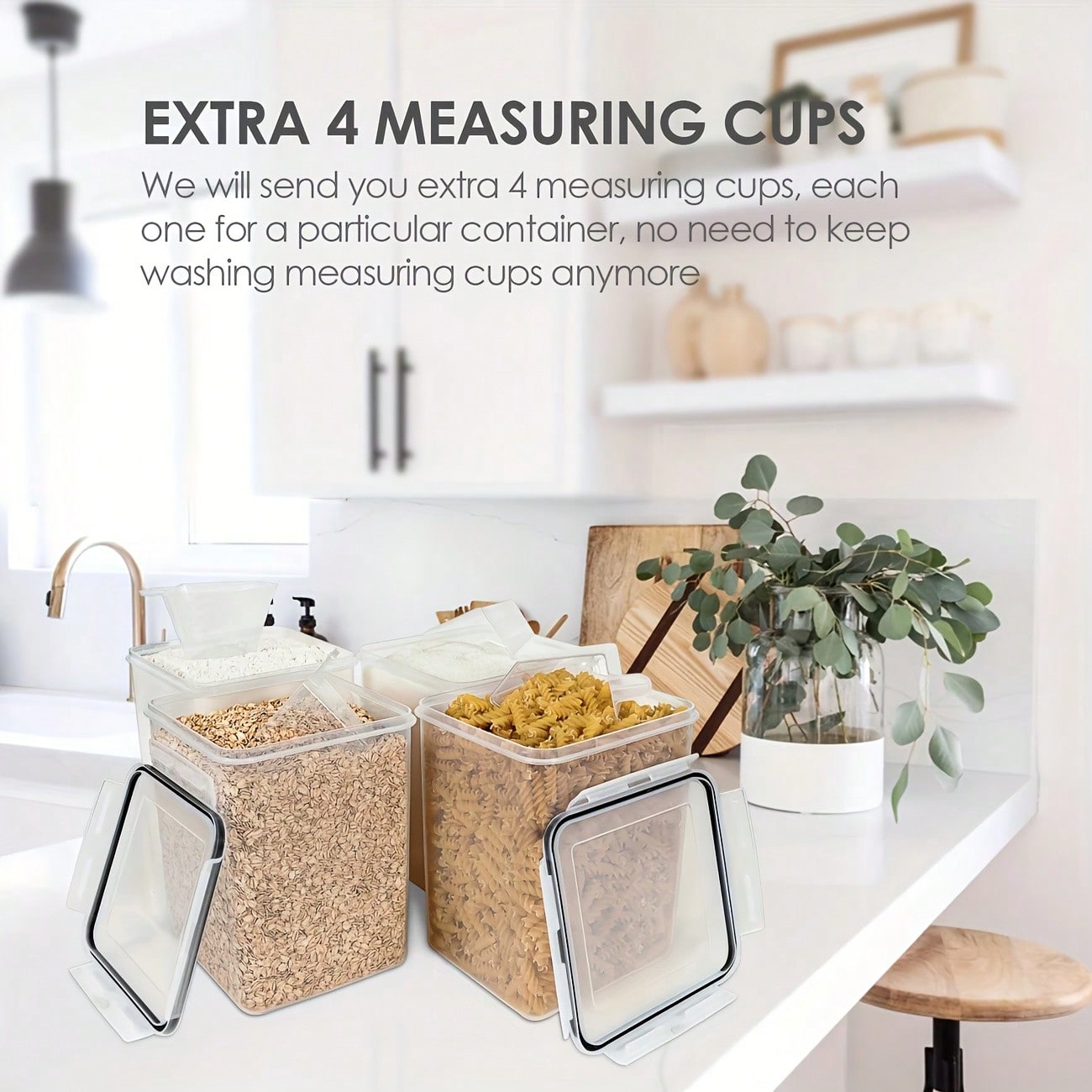 4PCS Large Food Storage Contai - Food Storage Glass Set review and price